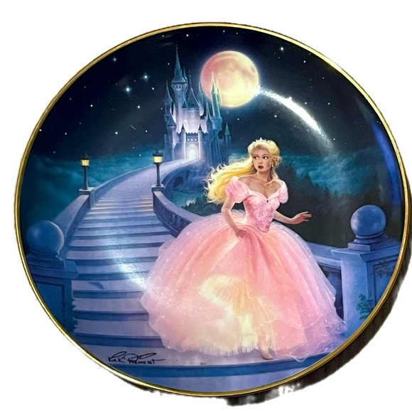 Franklin Mint Heirloom Recommendation The Magic of Cinderella, signed Lt’d Ed. - Picture 2 of 3